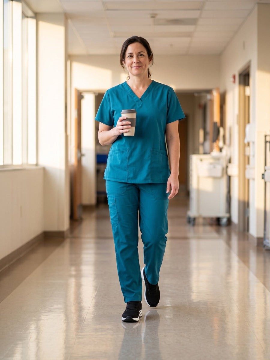 Hour 1, starting the shift, in Again Shift (her shift in one day)