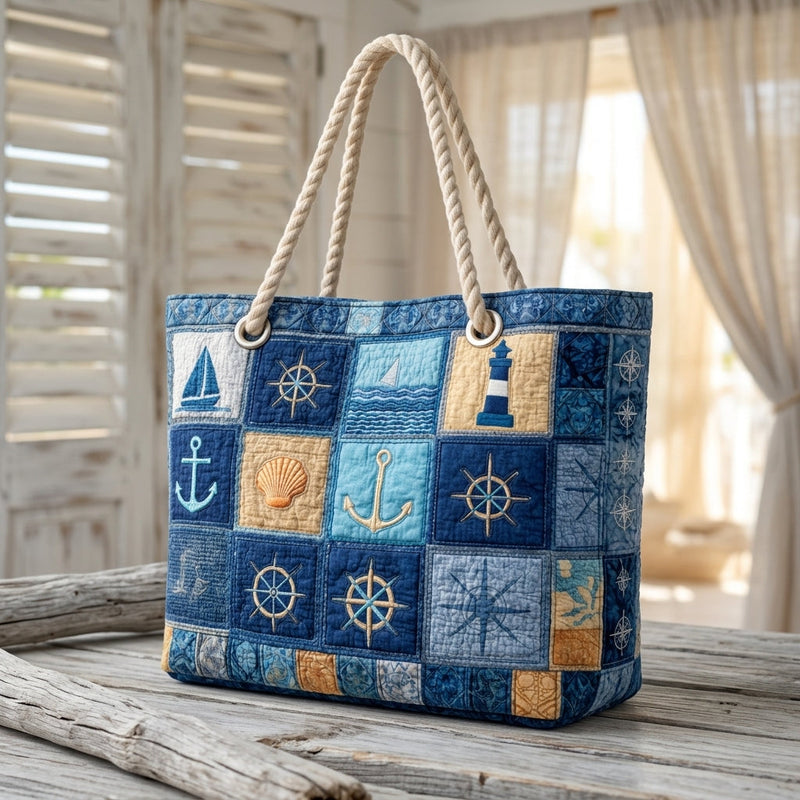 Beach Bag - Nautical Blue