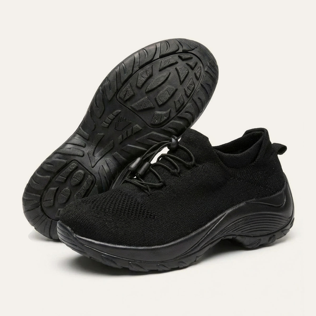Again Glide in All Black — side view and sole