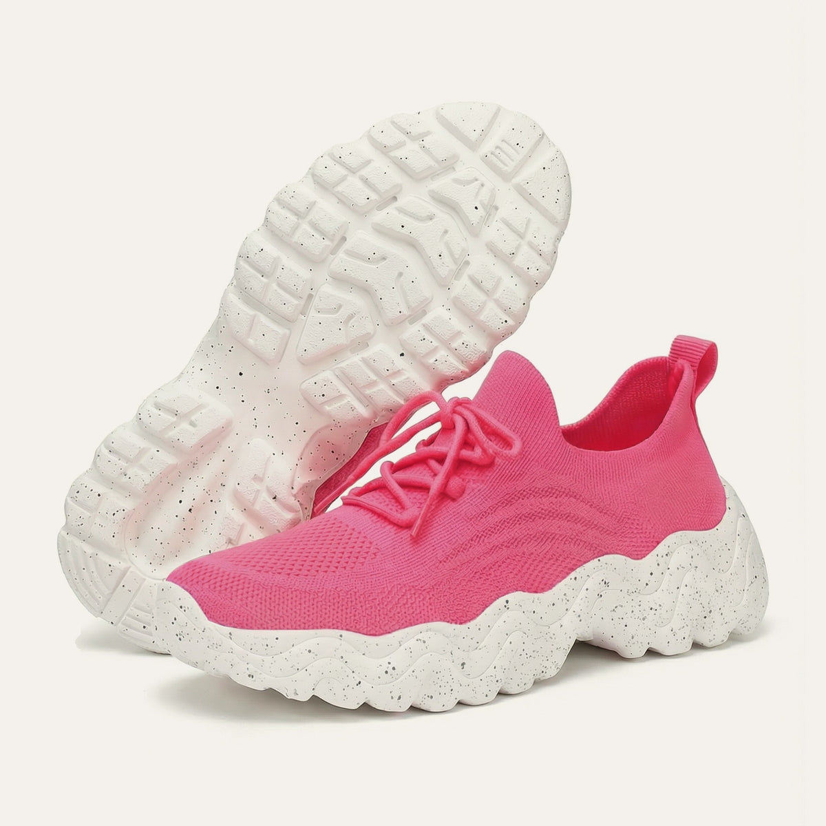 Again Walk in Pink / White — side view and sole