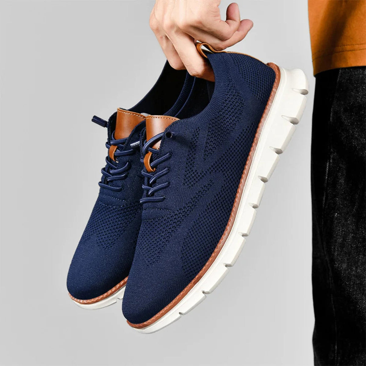 Again Wide in Navy — worn