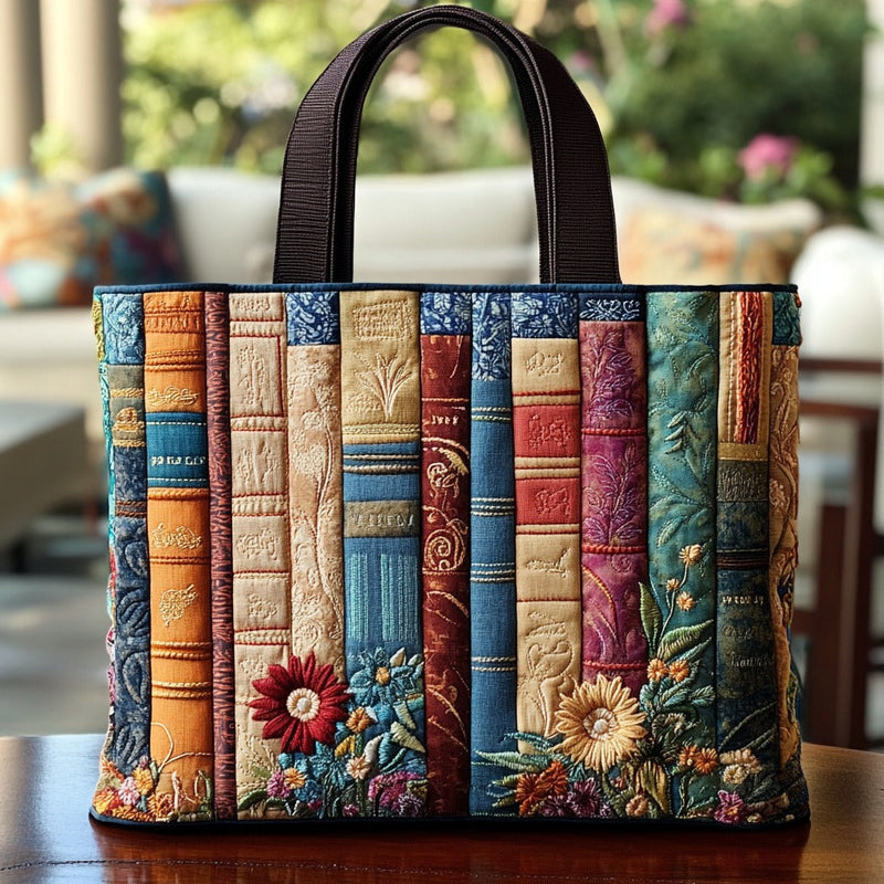 Blooming Stories Quilted Tote Bag